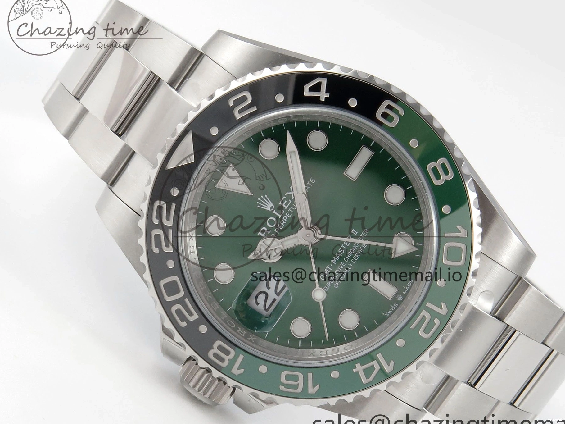 ARF CHS SS GMT-Master Edition VTNR 126729 SH3285 Bracelet Dial Green 1:1 On II Best 1223